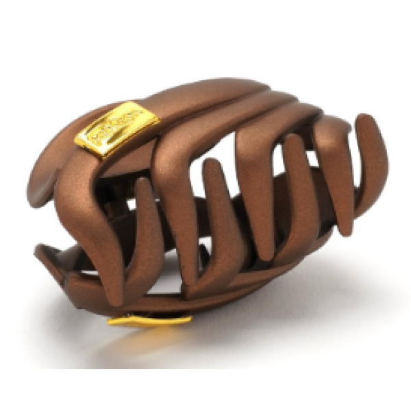 Заколка-краб 33-15035 матовий з прикрасою 6см