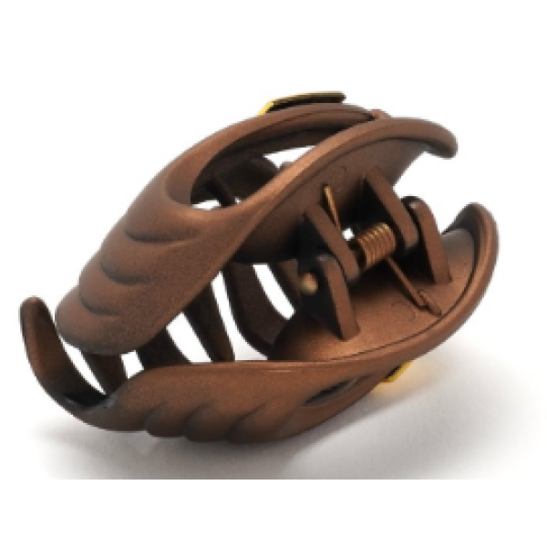 Заколка-краб 33-15035 матовий з прикрасою 6см