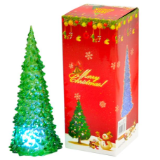 LED Ялинка прозора/зелена 17 см