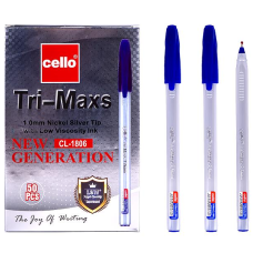Ручка масляна "Tri-Maxs" Cello CL1806-50 синя