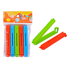 Набір затисків для пакетів 5шт 11*1,4*1,2см X3-71