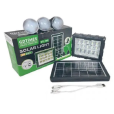 Портативна станція GD 106 з 3 лампами та сонячною панеллю