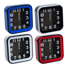 Настільний годинник - будильник 13*13*4,5см 812