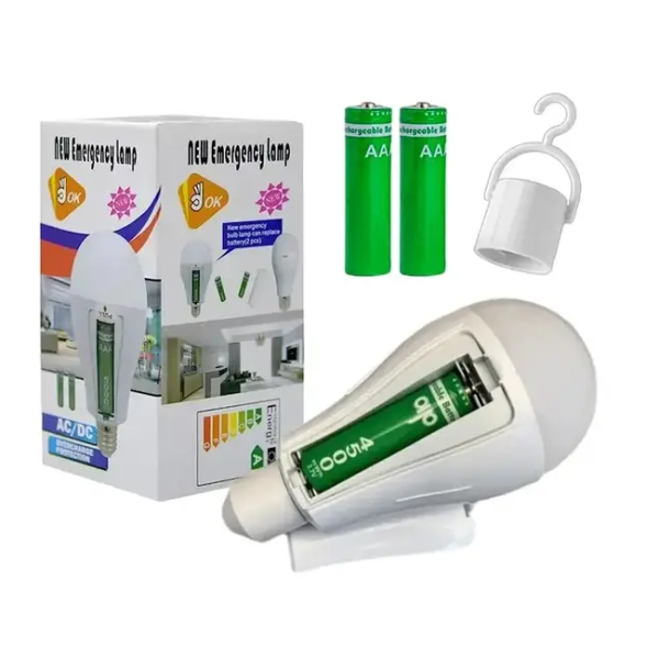 Лампа діодна акумуляторна E27 30W 2 акумулятора 3930