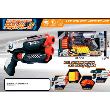 Пістолет з поролон.кулями,арт. 826-37B короб. 34,5*20*6,5см