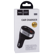 Автомобільний Зарядний Пристрій Hoco Z29 Regal Digital Display Cigarette Lighter 2USB (Чорний)