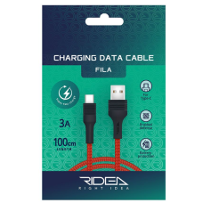 Кабель USB Ridea RC-M122 Fila Type-C 3A (Чорний)