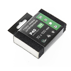 Губка шліфувальна чотиристороння P40 пряма  (APRO) 63412