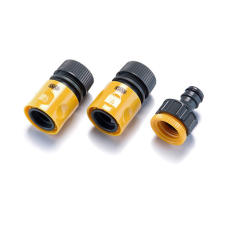 Набір для шланга 1/2'': конектор 1/2'' аквастоп, конектор 1/2'', адаптер 1/2'' + 3/4''  (СИЛА)