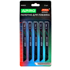 Полотно для лобзика (дерево) 100/75 мм 3мм-8швидкий прямий T111C PRO (APRO PRO) (5шт) 830605