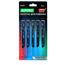 Полотно для лобзика (дерево) 76/50 мм 2 мм-12TPI швидкий прямий T119B PRO  (APRO PRO) (пач - 5шт)