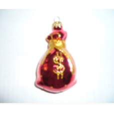 Скляна іграшка 1077 Мішок з грошима