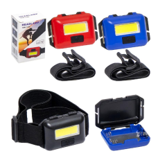 Ліхтарик налобний 10W COB LED 818 3 AAA