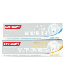 *COOLBRIGHT ЗУБНА ПАСТА 100 МЛ. ПРОФЕСІЙНИЙ БІОКАЛЬЦІЙ INNOVATIVE SAVE & CARE (арт.)
