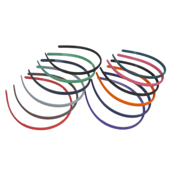 Обруч для волосся пластиковий 0,8см 8411