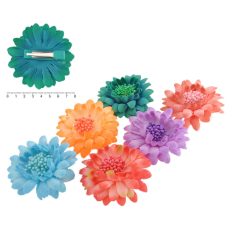 Заколка уточка для волосся з квіткою Lux 6843