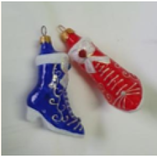 Скляна іграшка 1170 Чобіток жіночий