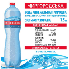 М/В Миргородська 1,5л сильногазована