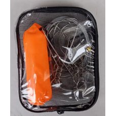 Кукан з поплавцем 5 місць з ручкою 5м