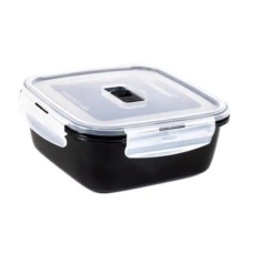 V1475 Ємність для їжі квадратна з кришкою 1220мл «Luminarc» Pure Box Active Black