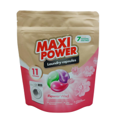 Капсули для прання Maxi Power 11шт Універсал Квітковий Вітер