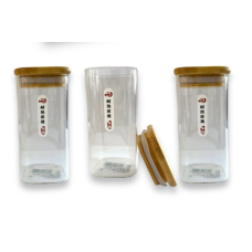 Банка скляна для сипучих дерев'яна кришка 320мл