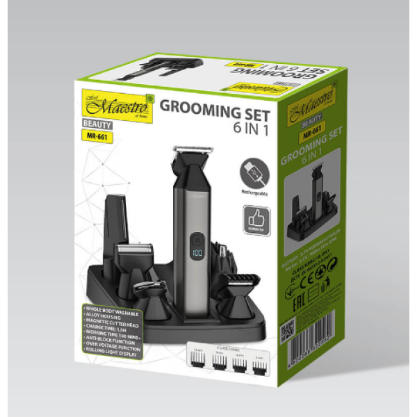 Набір для стрижки волосся 6 в 1 MR-661