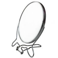 Дзеркало №3МК-5 косметичне метал ф5 двост.срібне (14010)