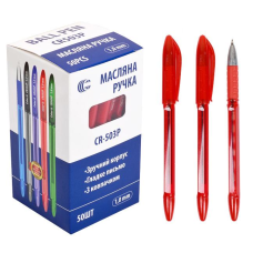 Ручка масляна СR503Р "С" тонована червона