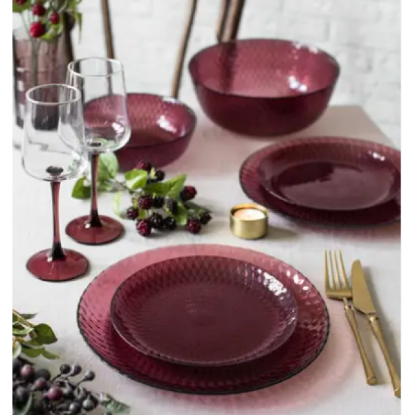 Тарілка обідня кругла 25см Q1308 «Luminarc» Idylle Lilac