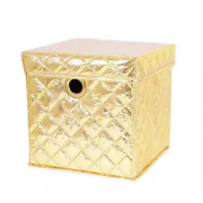Короб для зберігання речей, розмір: 25х25х25 см, колір: золото 55525-RO