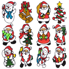 Наклейка новорічна на вікно