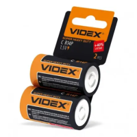 Батарейка VIDEX R14P 1шт.