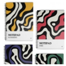 Блокнот АРТПРИНТ А5 48 арк # пружина зліва "NOTEPAD"
