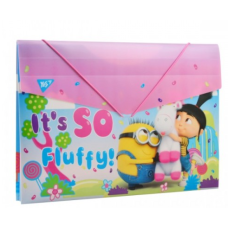 Папка YES пласт. на резинці 38*25см "Minions Fluffy"