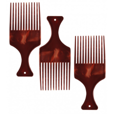 Гребінець №М-1 пл. корич. мат. в кл. 1шт мал. (1200)