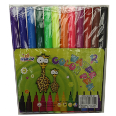 Фломастери №878-12 (858-12) 12шт в кл. з дит. мал. (240)