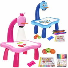 Стіл для малювання Рожевий і синій зі світлодіодним підсвічуванням Rrojector Painting (48)