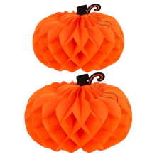 Паперовий об'ємний декор "Гарбузи" 2 шт на Halloween 25см/30см