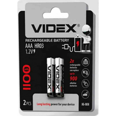 Аккумулятор 1100 mAh R3 AAA VIDEX (Ціна за 2шт)