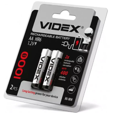 Аккумулятор 1000 mAh AA R6 VIDEX (ціна за 2шт)