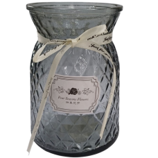 R102513 Ваза скляна 16см Star Gray