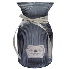 R102519 Ваза скляна 20см Star Gray