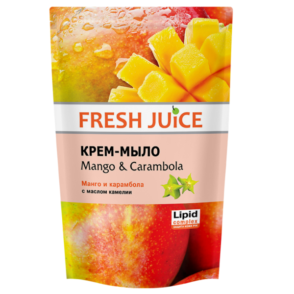 Fresh Juice р/крем-мило дой-пак 460мл mango&carambola