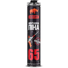 Клей-піна монтажна професійна  в/с -10С до +30С до 10-14 м2 НОСОРІГ 800мл