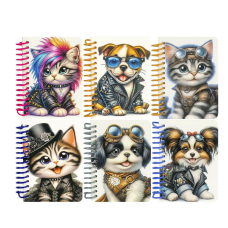 Блокнот А7 "Fresh" 64ар. спіраль, чистий лист