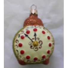Скляна іграшка 1085\2 годинник
