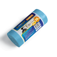 Пакети для сміття 35*50 сині ТМ PROdom (60)