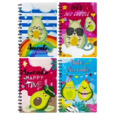 Блокнот А5 голограма 80арк кліт. на спіралі