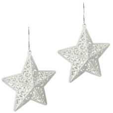 Набір ялинкових прикрас 2шт "Зірка об'ємна" 12*12*3,5см